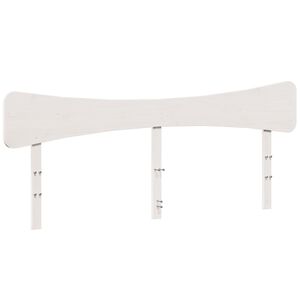 vidaXL Huvudgavel vit 200 cm massiv furu