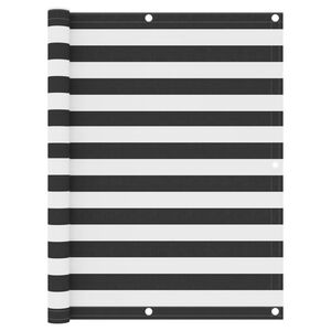vidaXL Balkongsk&auml;rm antracit och vit 120x500 cm oxfordtyg