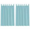 vidaXL Voile gardiner med &ouml;glor 2 st, turkos 140x175 cm