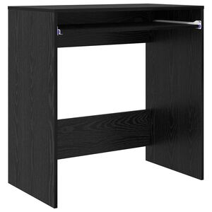 vidaXL Skrivbord Svart Ek Konstruerat tr&auml; 77.5 x 43 x 79 cm