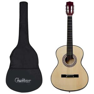 vidaXL Gitarr f&ouml;r nyb&ouml;rjare med fodral klassisk 4/4 39