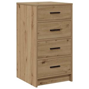 vidaXL Sideboard med l&aring;da artisan ek 40 x 41 x 75 cm Konstruerat tr&auml;
