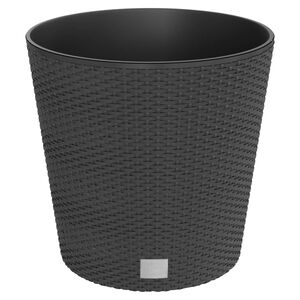 vidaXL Blomkruka med avtagbar insida antracit 35/37,5 L PP-rotting