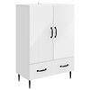 vidaXL Sideboard Vit 66 x 34,5 x 95 cm Konstruerat tr&auml;