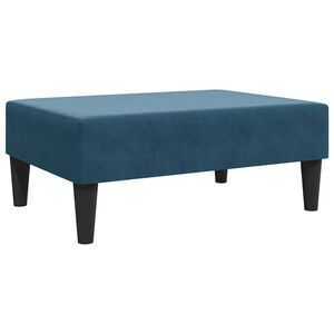 vidaXL Fotpall Bl&aring; 77x55x31 cm sammet