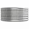 vidaXL Odlingslåda galvaniserat stål 368x80x36 cm silver