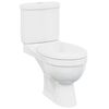 Toalett med cistern vit