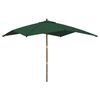 vidaXL Parasoll med tr&auml;st&aring;ng 300x300x273 cm gr&ouml;n