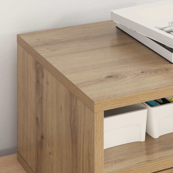 vidaXL Skrivarställ Artisan Ek 40 x 32 x 24 cm Konstruerat trä