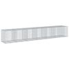 vidaXL Gabionkorg med skydd 650x100x100 cm galvaniserat j&auml;rn