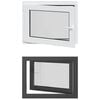 vidaXL Tilt & Turn K&auml;llarf&ouml;nster RISOR 80 x 60 cm PVC och glas