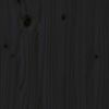 vidaXL Soffbord svart 110x55x45 cm massiv furu