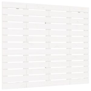 vidaXL V&auml;ggmonterad huvudgavel vit 106x3x91,5 cm massiv furu
