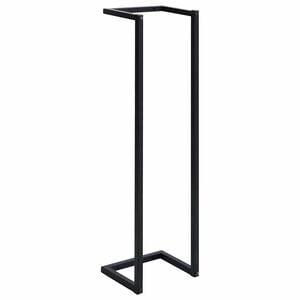 vidaXL Handduksh&auml;ngare svart 25x20x95 cm j&auml;rn