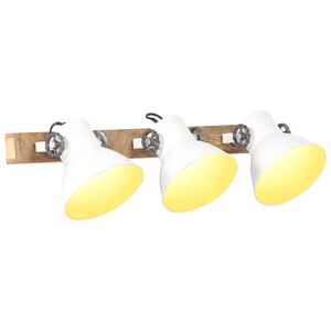vidaXL Industriell v&auml;gglampa vit 65x25 cm E27