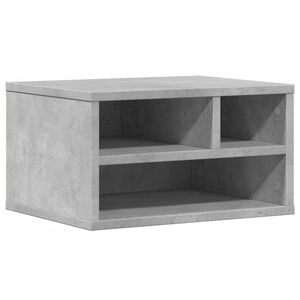 vidaXL Skrivarst&auml;ll betonggr&aring; 40x32x22,5 cm konstruerat tr&auml;