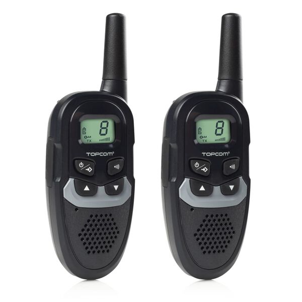 Topcom Walkie Talkie 446 MHz svart 2 st