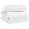 vidaXL Sommar Duvet med kudde 2 pcs Vit Mikrofiber