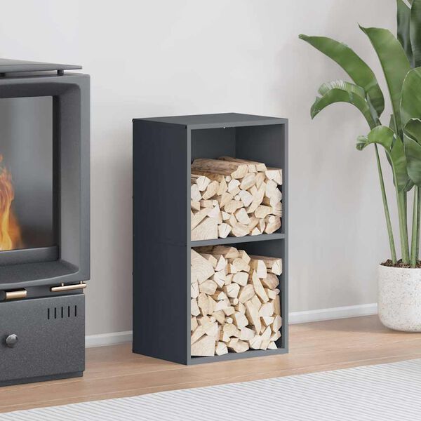 vidaXL Vedställ antracit 40x30x75 cm kallvalsat stål