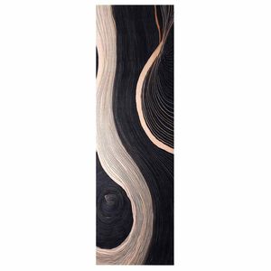 vidaXL K&ouml;ksmatta Svart 150 x 45 cm Sammet