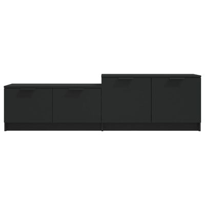vidaXL Tv-bänk svart 158,5x36x45 cm konstruerat trä