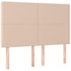 vidaXL S&auml;nggavel Cappuccino 144x5x118/128 cm konstl&auml;der