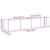vidaXL TV Vägghylla 2 pcs Gammalt trä 80 x 35 x 31 cm Konstruerat trä