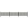 vidaXL Staket med stolpar 3 st WPC 614x80 cm