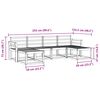 vidaXL Utomhussoffset 6 pcs Naturf&auml;rg Konstruerat tr&auml;