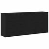 vidaXL Sideboard Svart Ek 160 x 33 x 70 cm Konstruerat tr&auml;