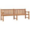 vidaXL Tr&auml;dg&aring;rdsb&auml;nk 228 cm massiv teak