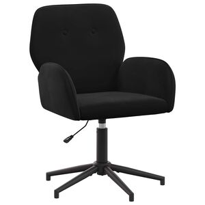 vidaXL Svanstol 54 x 55 x 90 cm Svart Sammet