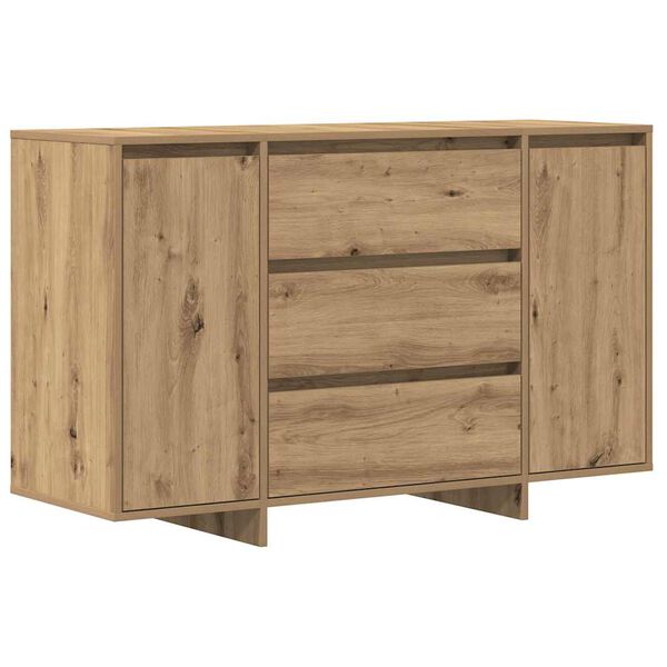 vidaXL Sideboard med l&aring;da Artisan Ek 120 x 41 x 75 cm Konstruerat tr&auml;