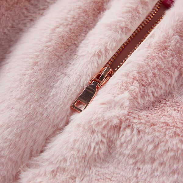 Jacka för barn konstpäls rosa 104