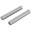 vidaXL G&auml;ngat R&ouml;r 2 st Silver 8 x 55 mm St&aring;l