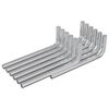 vidaXL Sexkantnyckel 1800 pcs Silver 32 x 86 mm St&aring;l