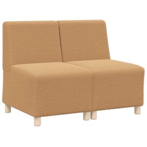 vidaXL Modulsofa utan armst&ouml;d 2 pcs Beige 55 x 74 x 82 cm