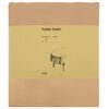 vidaXL Bordduk 5 st Oval Beige 130 x 220 cm Polyester