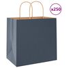 vidaXL Pappersp&aring;sar 250 st med handtag bl&aring; 26x17x25 cm
