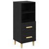 vidaXL Sideboard Svart ek 34 x 34,5 x 90 cm Konstruerat tr&auml;
