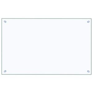 vidaXL St&auml;nkskydd transparent 80x50 cm h&auml;rdat glas