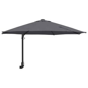 vidaXL Tr&auml;dg&aring;rdsparasol 248 x 248 x 148 cm Polyester och St&aring;l Antracit