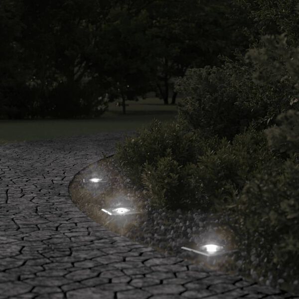 vidaXL Marklampa för utomhusbruk kvadrat svart 10,5x10,5cm aluminium