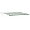 vidaXL Utdragbar markis Gr&ouml;n och Vit 500 &times; 300 cm Duk och Aluminium