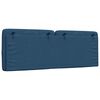 vidaXL Headboard Cushion Blue 120 cm Fabric