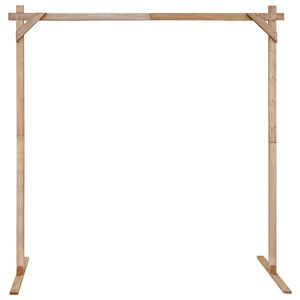 vidaXL Br&ouml;llopsb&aring;ge Ljusbrun 225 x 95 x 226 cm Massiv furu
