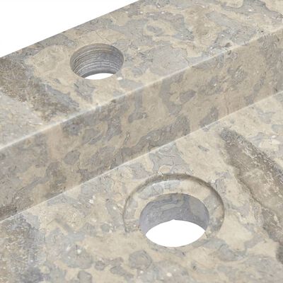 vidaXL Handfat grå 58x39x10 cm marmor