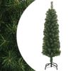 vidaXL Smal plastgran med fot gr&ouml;n 150 cm PVC