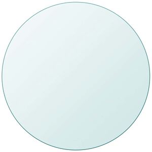 vidaXL Bordsskiva h&auml;rdat glas rund 400 mm