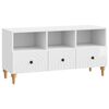 vidaXL TV-sk&aring;p H&ouml;gblank Vit 102 x 34,5 x 50 cm Konstruerat tr&auml;